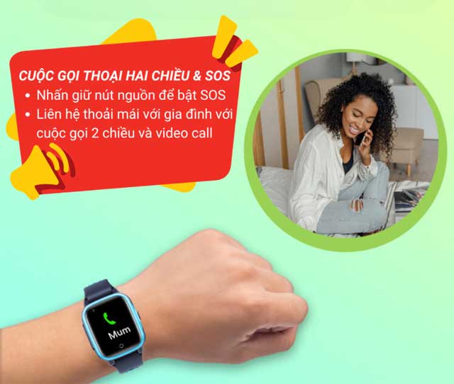 Đồng Hồ Thông Minh Trẻ Em D31 - Gọi Video, Định Vị GPS, Kháng Nước, Hỗ Trợ Tiếng Việt