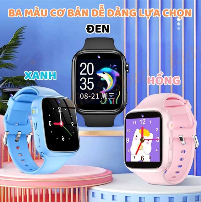 Đồng Hồ Thông Minh Trẻ Em Y63 - Gọi Video, Lắp SIM Nghe Gọi 2 Chiều, Định Vị Chính Xác, Kháng Nước